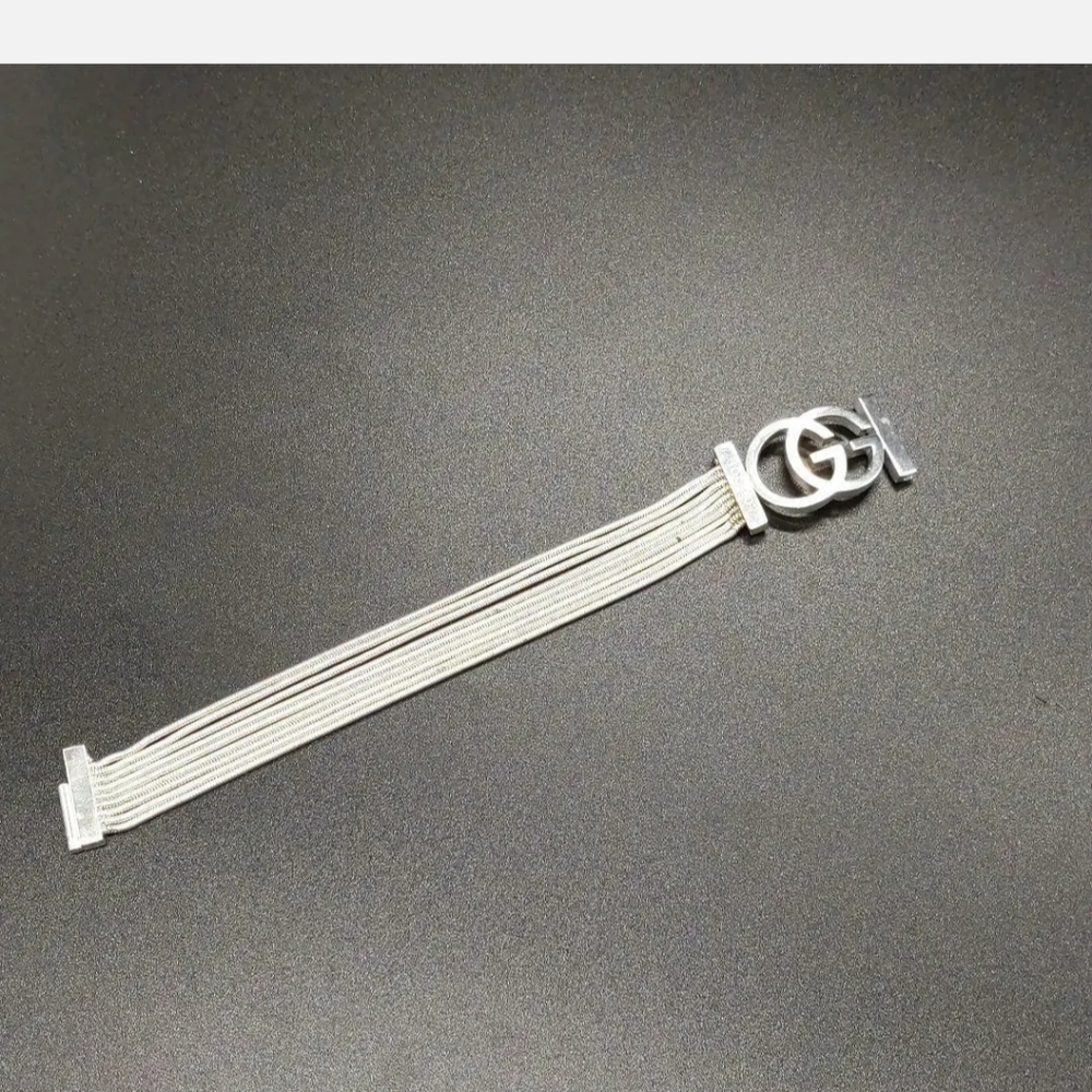 SALE!!! GUCCI DOUBLE GG BRACELET! π€© 6.7 inches - Picture 4 of 15